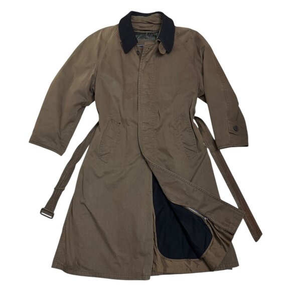 BUGATTI Vintage 90s Luxury Designer Business Casual Trench Coat Mens Large - Picture 1 of 10